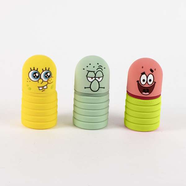 Cerdá Trousse de rangement en silicone Bob l'Éponge Blanc Cerdá Trousse de rangement en silicone Bob l'Éponge Blanc