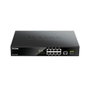 D-Link DGS-1010MP Switch 8 ports Gigabit PoE+ 1 port SFP 125W non géré rackable 1U noir