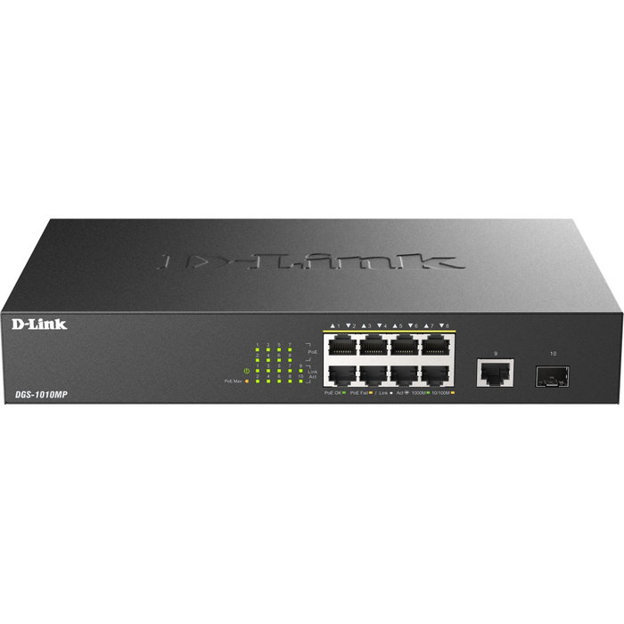 D-Link DGS-1010MP/E Switch Gigabit 10 ports avec PoE+