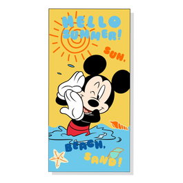 DISNEY Serviette de bain Mickey microfibre 70x140 cm - 250 g/m² - 100% Polyester