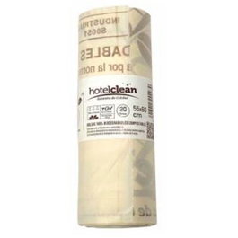 HOTELCLEAN Sacs Poubelle Biodégradables et Compostables 30L, 10 Rouleaux