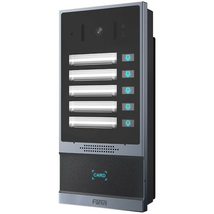 Interphone Vidéo Intelligent Fanvil i63 Noir Aluminium