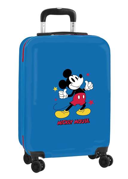 Safta Valise Cabine 20" Mickey Mouse Only One 34.5 x 55 x 20 cm - Valise pour Enfants de 3 Ans, Polyester, Bleu Marine