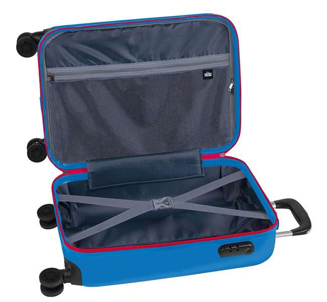 Safta Valise Cabine 20" Mickey Mouse Only One 34.5 x 55 x 20 cm - Valise pour Enfants de 3 Ans, Polyester, Bleu Marine
