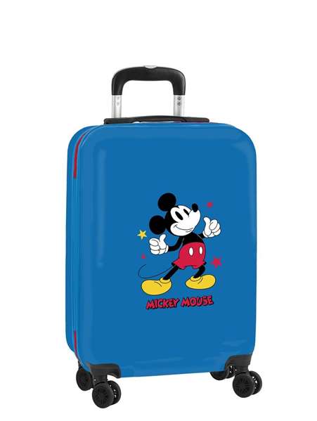 Safta Valise Cabine 20" Mickey Mouse Only One 34.5 x 55 x 20 cm - Valise pour Enfants de 3 Ans, Polyester, Bleu Marine