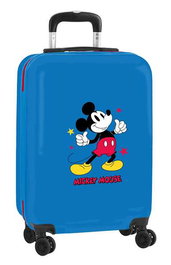 Safta Valise Cabine 20" Mickey Mouse Only One 34.5 x 55 x 20 cm - Valise pour Enfants de 3 Ans, Polyester, Bleu Marine