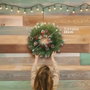 Bambasy Couronne de Noël Baliti effet neige avec if et pommes de pin, Ø50cm