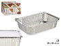 KINVARA Set de 3 plateaux profonds en aluminium Plata