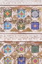 GINER Y COLOMER Commode 4 tiroirs en bois de manguier avec détails en céramique et bronze - Couleur blanc vieilli - 90 x 90 x 40 cm