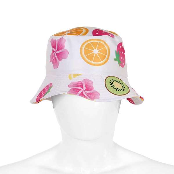 Karacter Bonnet enfant de pêcheur modèle Bucke Fruit pour 8 ans en coton - 50 cm de circonférence, dimensions couronne 20x20x9 cm Karacter Bonnet enfant de pêcheur modèle Bucke Fruit pour 8 ans en coton - 50 cm de circonférence, dimensions couronne 20x20x9 cm