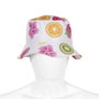 Karacter Bonnet enfant de pêcheur modèle Bucke Fruit pour 8 ans en coton - 50 cm de circonférence, dimensions couronne 20x20x9 cm