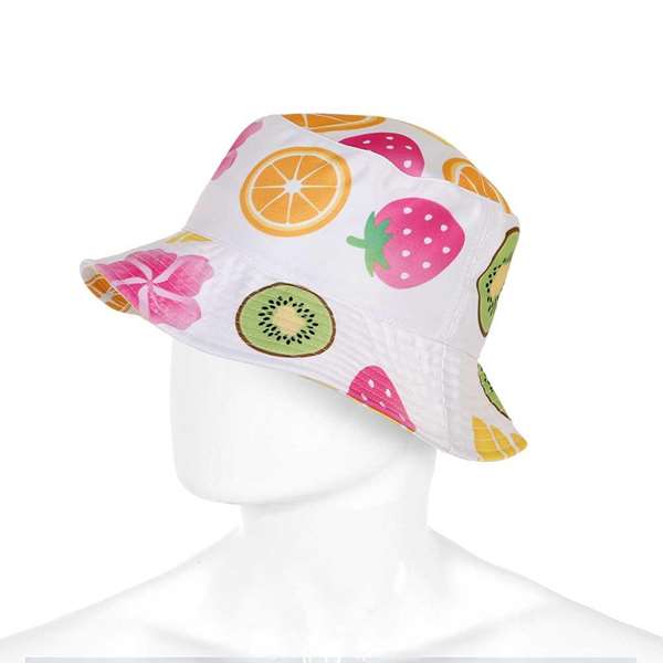 Karacter Bonnet enfant de pêcheur modèle Bucke Fruit pour 8 ans en coton - 50 cm de circonférence, dimensions couronne 20x20x9 cm Karacter Bonnet enfant de pêcheur modèle Bucke Fruit pour 8 ans en coton - 50 cm de circonférence, dimensions couronne 20x20x9 cm