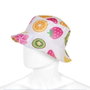 Karacter Bonnet enfant de pêcheur modèle Bucke Fruit pour 8 ans en coton - 50 cm de circonférence, dimensions couronne 20x20x9 cm