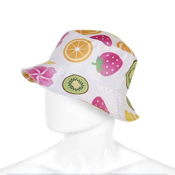 Karacter Bonnet enfant de pêcheur modèle Bucke Fruit pour 8 ans en coton - 50 cm de circonférence, dimensions couronne 20x20x9 cm Karacter Bonnet enfant de pêcheur modèle Bucke Fruit pour 8 ans en coton - 50 cm de circonférence, dimensions couronne 20x20x9 cm