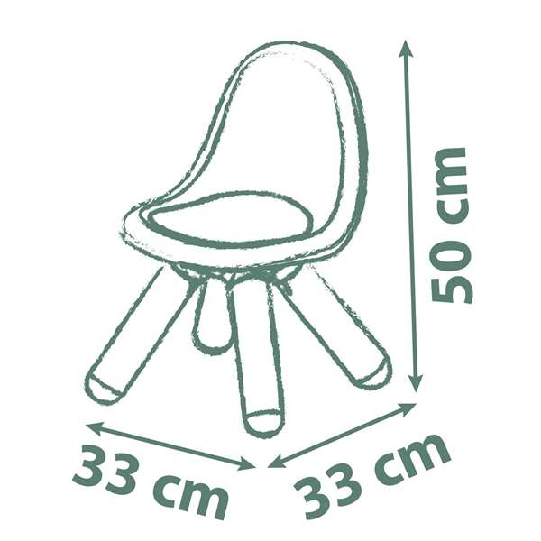 Smoby Chaise bleue pour enfant à partir de 18 mois Smoby Chaise bleue pour enfant à partir de 18 mois