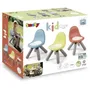 Smoby - Chaise enfant Bleu ciel avec pieds soufflés, pour intérieur et extérieur, Anti-UV - Référence Smoby Life - 33 x 33 x 50 cm