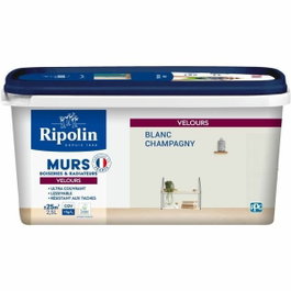 Ripolin Peinture Intérieure Blanc Champagny Velours 2,5L