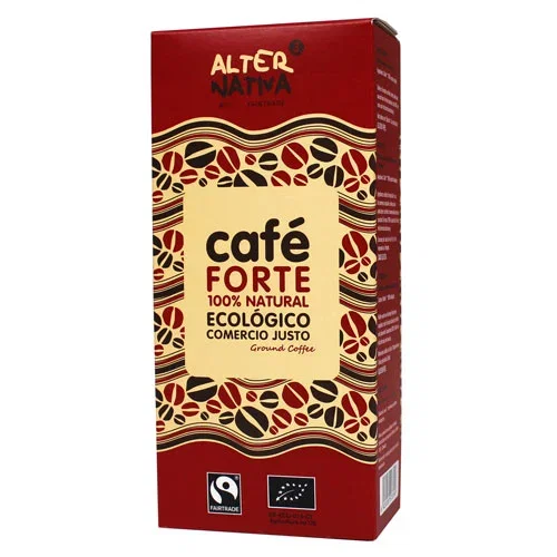 ALTERNATIVA 3 Café Fort Moulu Bio 250 g, Commerce Equitable, Mélange Arabica Robusta, Intensité 10, Pour Petit-déjeuner et Fin de Repas ALTERNATIVA 3 Café Fort Moulu Bio 250 g, Commerce Equitable, Mélange Arabica Robusta, Intensité 10, Pour Petit-déjeuner et Fin de Repas