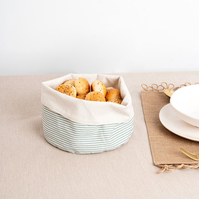 Vinthera Panier Okapi 20 cm Textile Recyclé Bicolore (12 Unités)