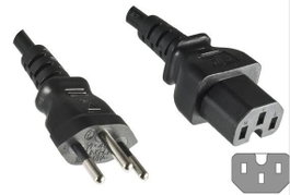 MicroConnect Cordon d'alimentation suisse Type J vers C15, 1,8 m