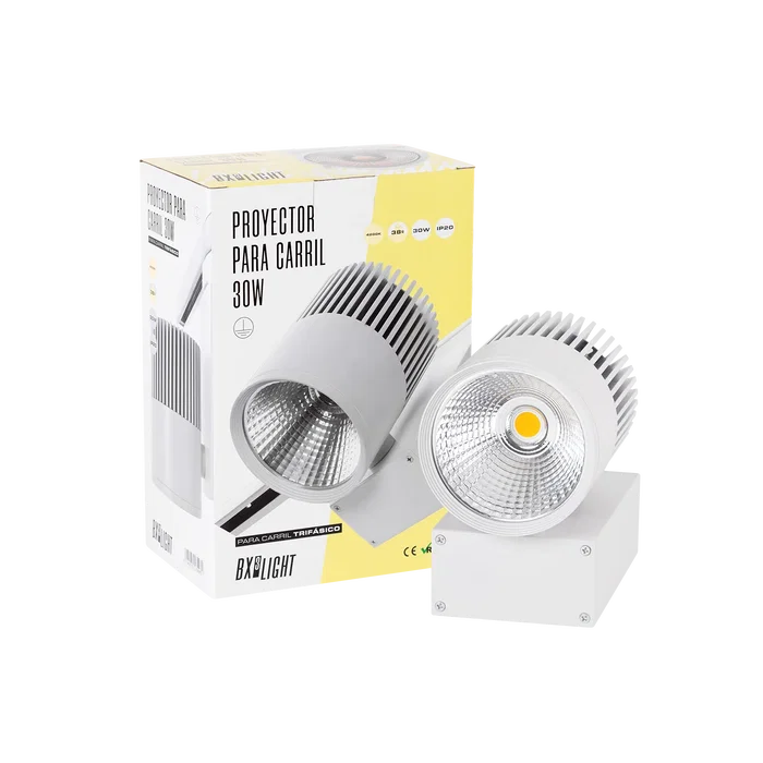 BX3 LIGHT Projecteur de Rail LED Trifasique 30W 2538Lm CRI90 3000K UGR17 BX3 LIGHT Projecteur de Rail LED Trifasique 30W 2538Lm CRI90 3000K UGR17
