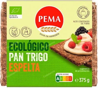 PEMA Pain au Blé et Épeautre Complet 375g PEMA Pain au Blé et Épeautre Complet 375g
