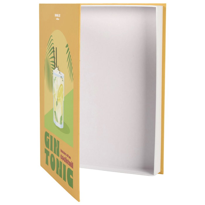Home Deco Factory Boîte de rangement en forme de livre Cocktails