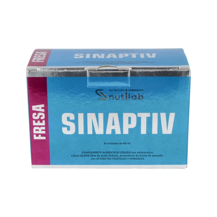 NUTILAB Sinaptiv Fresa Lot de 4 boîtes de 8 viales – Complément alimentaire mémoire et concentration NUTILAB Sinaptiv Fresa Lot de 4 boîtes de 8 viales – Complément alimentaire mémoire et concentration