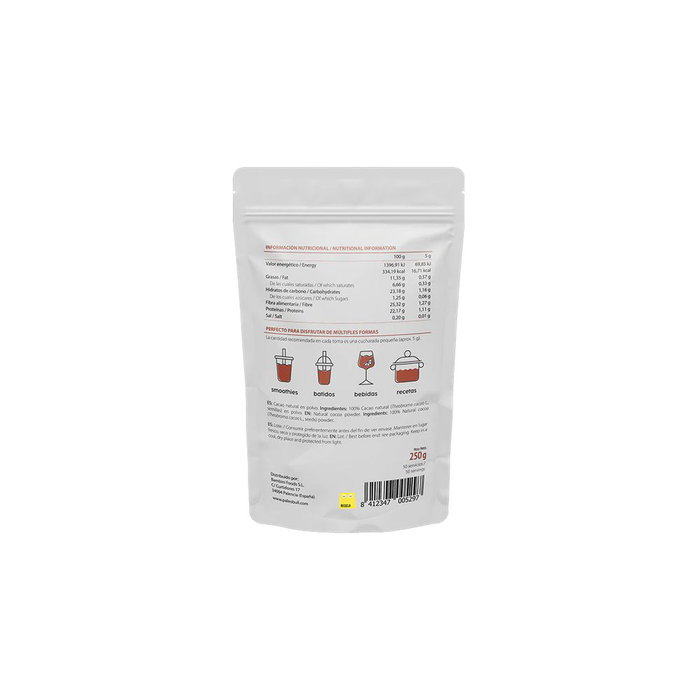 Paleobull Poudre de cacao naturel bio sans sucre 250 g