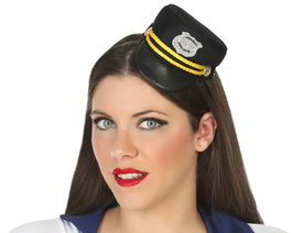 Atosa Serre-tête Police Noir Adulte avec détails dorés