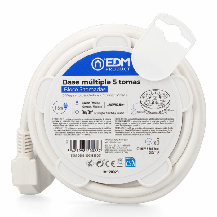 Réglette EDM 20028 Blanc 3680 W (1,5 m)