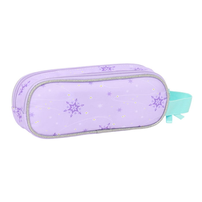 Trousse Fourre-Tout Double Frozen Spirit Lila 21 x 8 x 6 cm