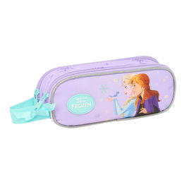 Trousse Fourre-Tout Double Frozen Spirit Lila 21 x 8 x 6 cm