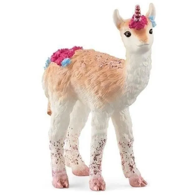 Schleich 70743 BAYALA - Figurine de Licorne Lama Amusante et Durable avec Corne Brillante en Spirale et Détails Éclatants pour Enfants dès 5 Ans