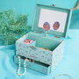 Disney Coffret à bijoux musical Jasmine de Disney Princesses avec tiroir et mélodie - Motif floral - Pour collectionneuses