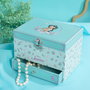 Disney Coffret à bijoux musical Jasmine de Disney Princesses avec tiroir et mélodie - Motif floral - Pour collectionneuses