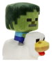 Mattel Peluche Minecraft Chicken Jockey 20 cm – Jouet en peluche super doux pour enfants dès 3 ans, multilingue
