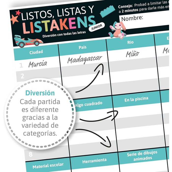 Sd games Listos, Listas y Listakens Junior