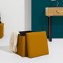 Home Deco Factory CAJA-PUF PLEGABLE ATOM MOSTAZA