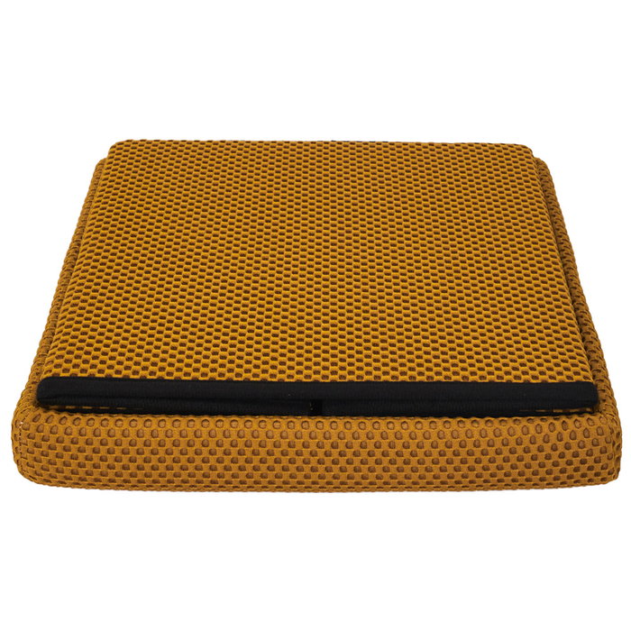 Home Deco Factory CAJA-PUF PLEGABLE ATOM MOSTAZA Home Deco Factory CAJA-PUF PLEGABLE ATOM MOSTAZA