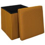Home Deco Factory CAJA-PUF PLEGABLE ATOM MOSTAZA