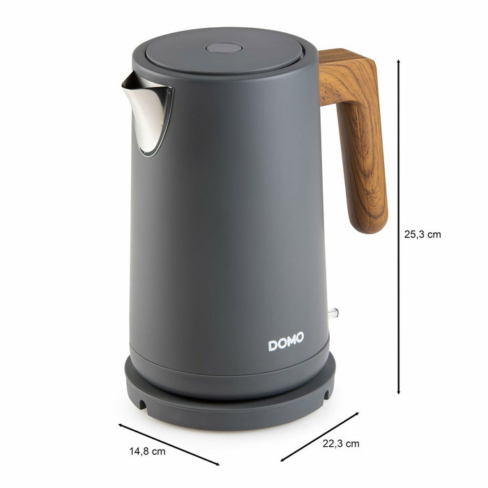 Domo Bouilloire électrique DO9268WK Noir et bois, 1,7 L Domo Bouilloire électrique DO9268WK Noir et bois, 1,7 L