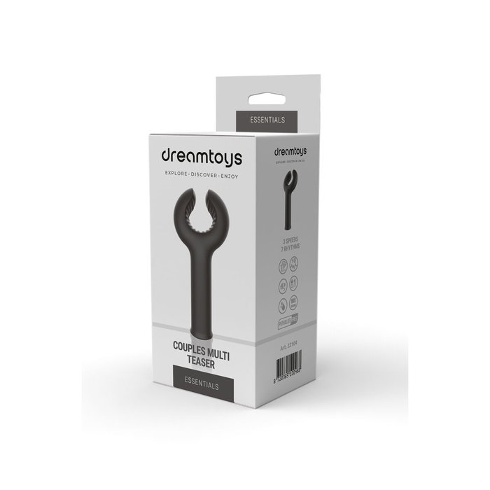 Vibromasseur anal Dream Toys Essentials Couples Multi Teaser Noir
