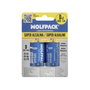 Wolfpack Piles alcalines D LR20, haute capacité, pack de 2 pièces