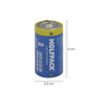 Wolfpack Piles alcalines D LR20, haute capacité, pack de 2 pièces