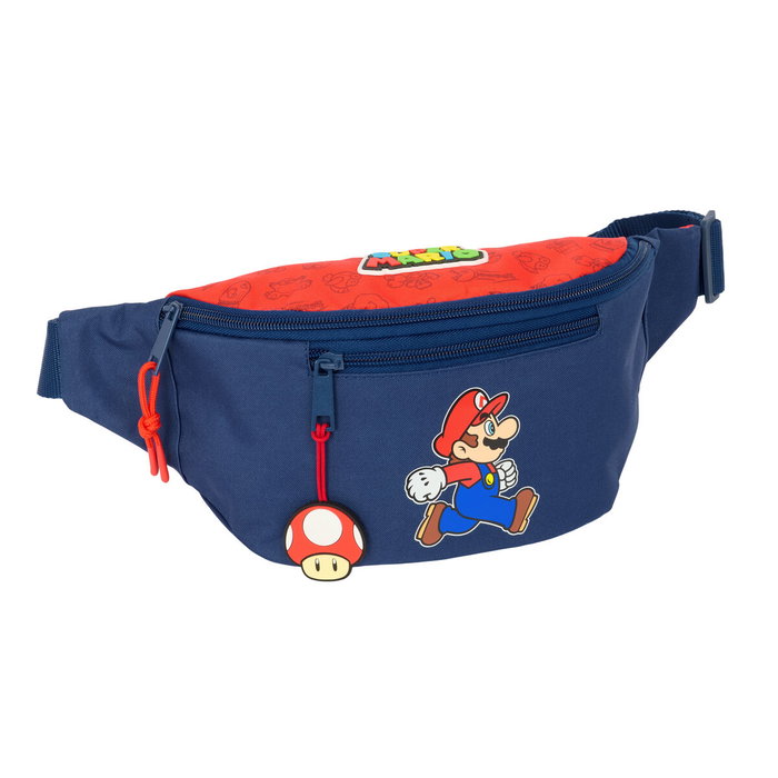 Sac banane Super Mario Trick Rouge Bleu foncé 23 x 12 x 9 cm Sac banane Super Mario Trick Rouge Bleu foncé 23 x 12 x 9 cm