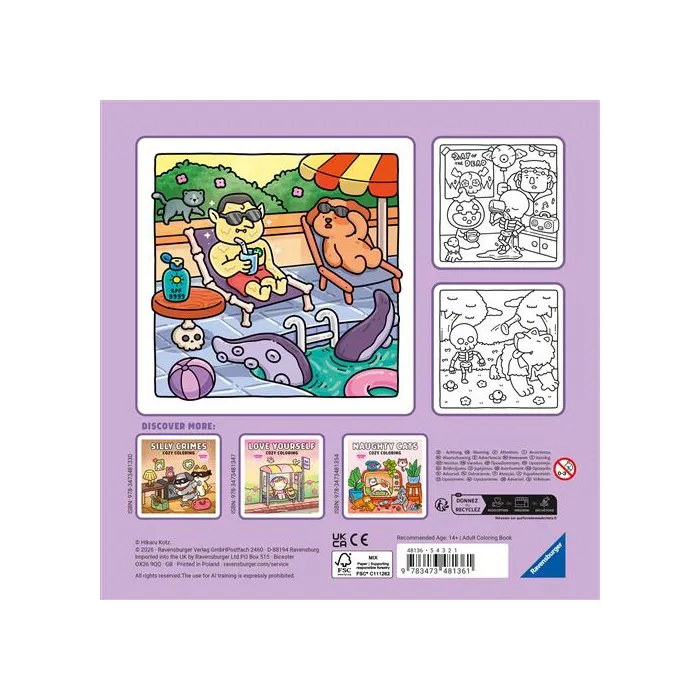 Ravensburger Cozy Coloring Silly Spooky & Colorful Ravensburger Cozy Coloring Silly Spooky & Colorful