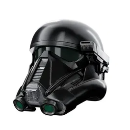 Hasbro Star Wars The Black Series - Casque Death Trooper Imperial Premium Electronique avec LED Avancées, Article Cosplay, Des 14 ans