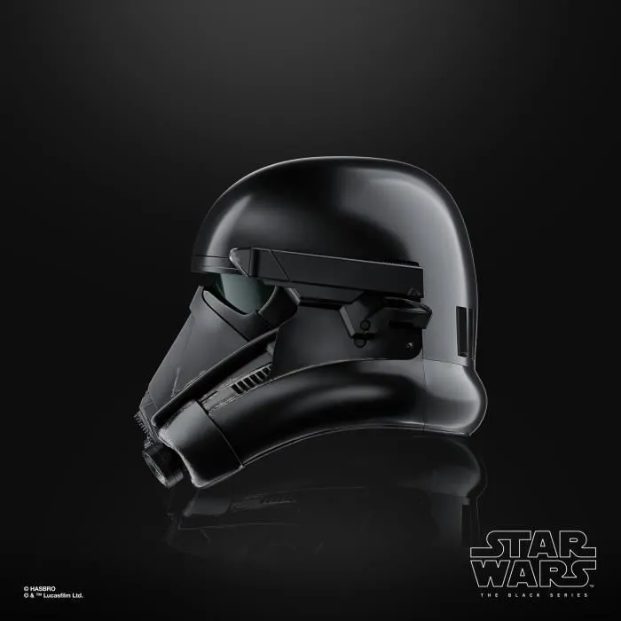 Hasbro Star Wars The Black Series - Casque Death Trooper Imperial Premium Electronique avec LED Avancées, Article Cosplay, Des 14 ans
