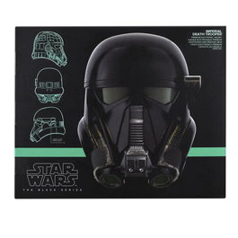Hasbro Star Wars The Black Series - Casque Death Trooper Imperial Premium Electronique avec LED Avancées, Article Cosplay, Des 14 ans